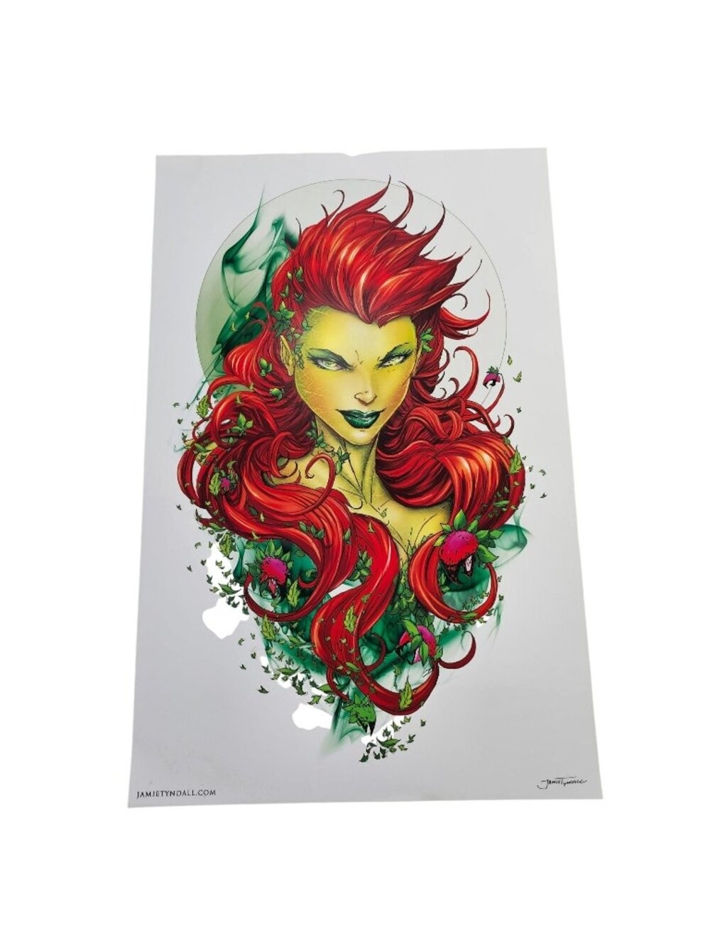 Jamie Tyndall Poison Ivy Bust Print 11x17" Unframed Poster Wall Art DC